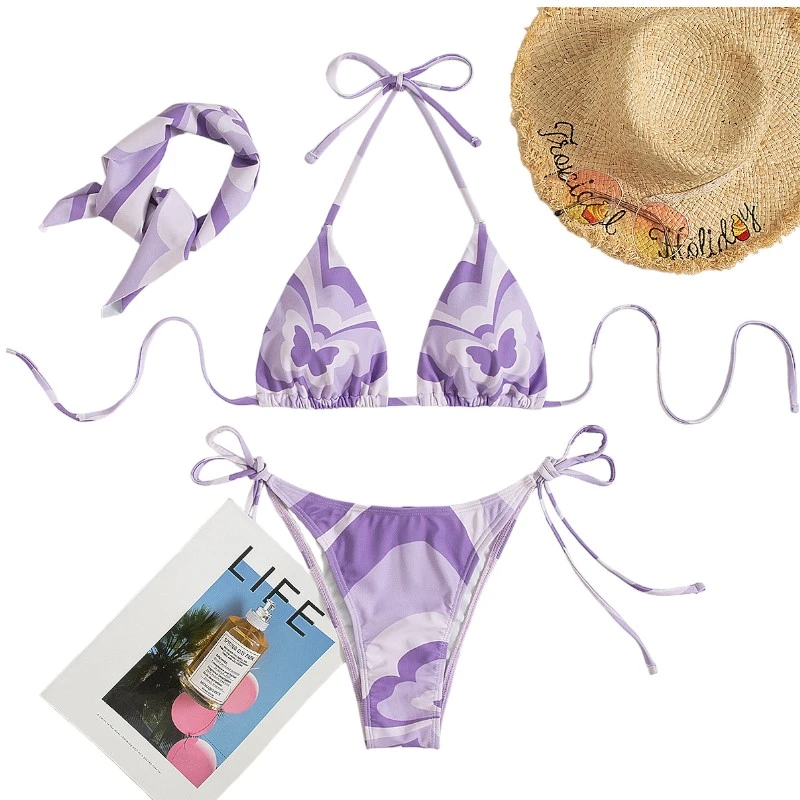 Bikini, 3er Set, sexy Beachwear