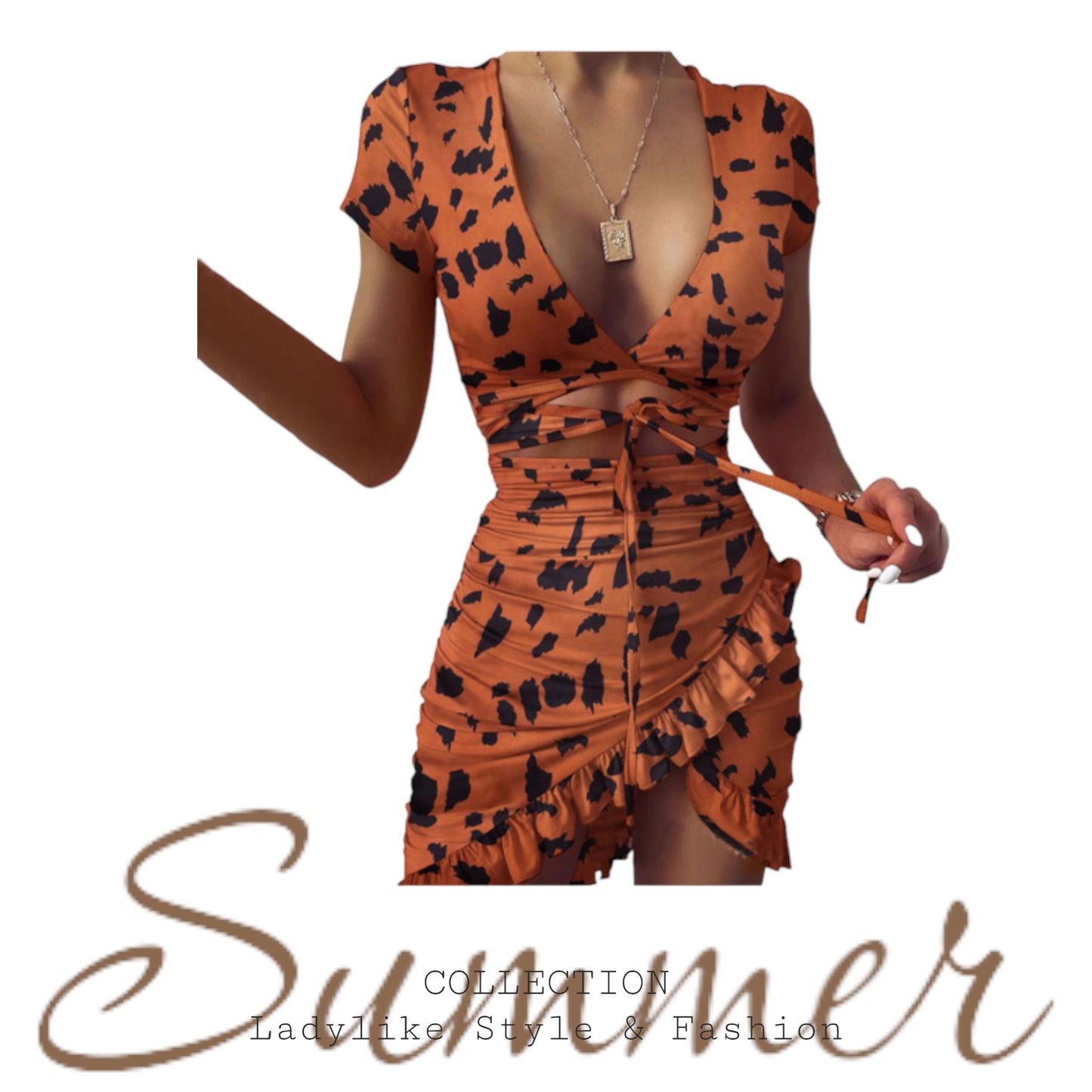 Sexy Summer - Kleid, Asymmetrisch, Bauchfrei