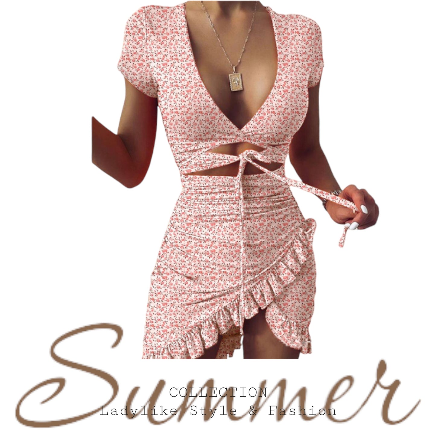 Sexy Summer - Kleid, Asymmetrisch, Bauchfrei