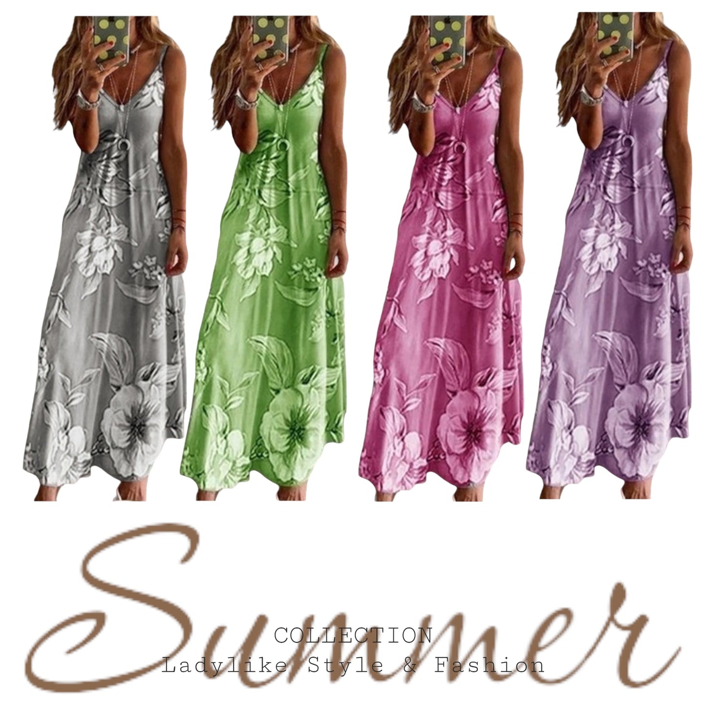 Summer - Kleid - Boho, lang, Hippie, Ibiza