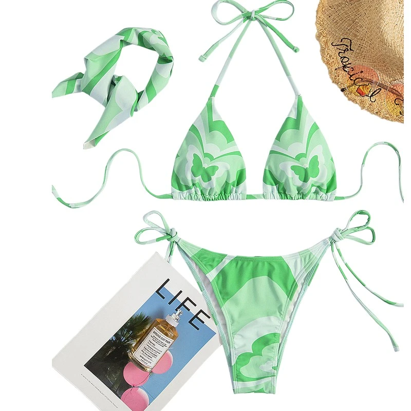 Bikini, 3er Set, sexy Beachwear