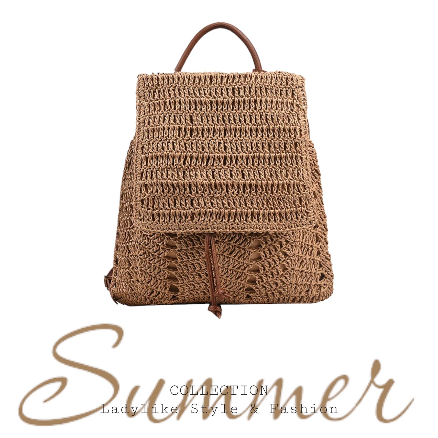 Rucksack, Boho, Korbgeflecht