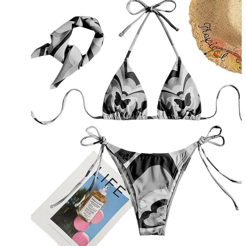 Bikini, 3er Set, sexy Beachwear